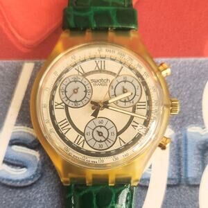 Swatch watch CLOCHER SCJ400 1995 Chrono New Old stock